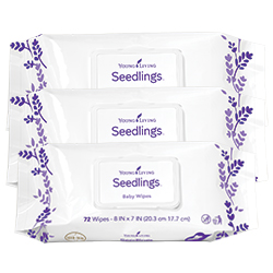 Seedlings® Baby Wipes, 3x72 Stück